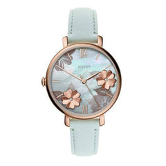 Fossil Jacqueline Multi Colored Dial Blue Leather Strap Watch for Women - ES4813 Watches Fossil   