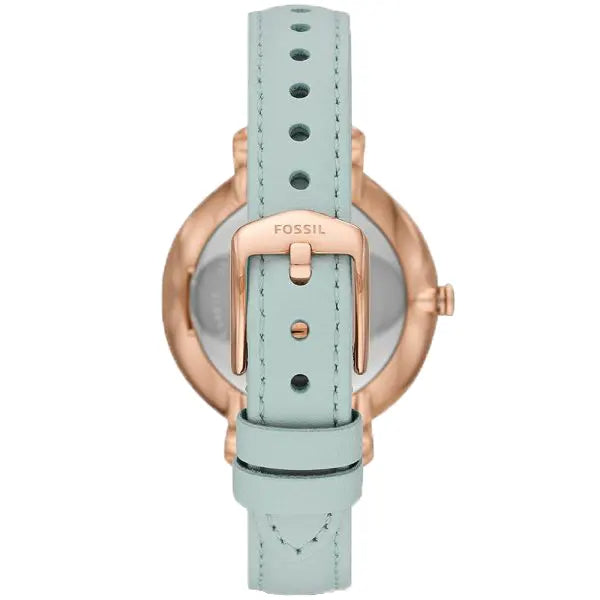 Fossil Jacqueline Multi Colored Dial Blue Leather Strap Watch for Women - ES4813 Watches Fossil   