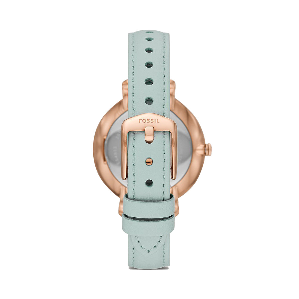 Fossil Jacqueline Multi Colored Dial Blue Leather Strap Watch for Women - ES4813 Watches Fossil   