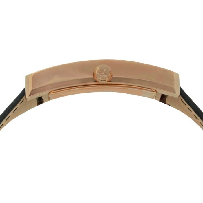 Emporio Armani Classic Black & Rose Gold Dial Black Leather Strap Watch For Men - AR0168 Watches Emporio Armani   