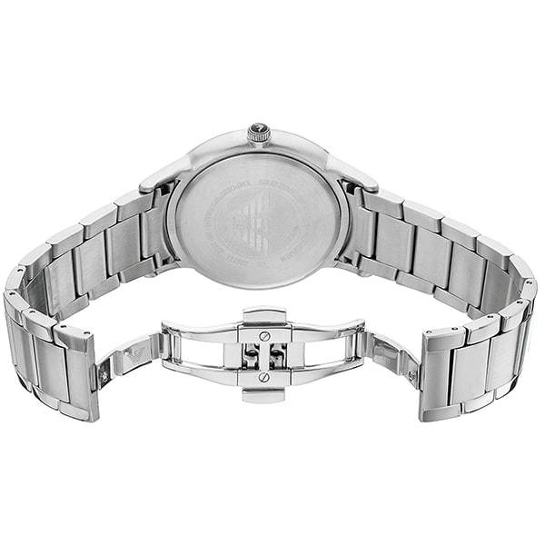 Emporio Armani Sportivo Black Dial Silver Stainless Steel Watch For Men - AR2457 Watches Emporio Armani   