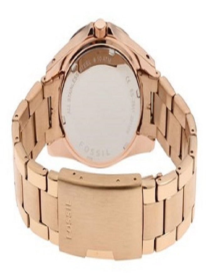 Fossil Riley Multifunction Rose Gold Dial Rose Gold Steel Strap Watch for Women - ES2811 Watches Fossil   