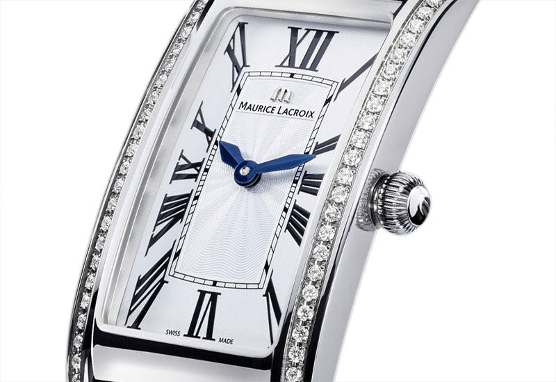 Maurice Lacroix Fiaba Diamonds White Dial Silver Steel Strap Watch for Women - FA2164-SD532-118 Watches Maurice Lacroix   