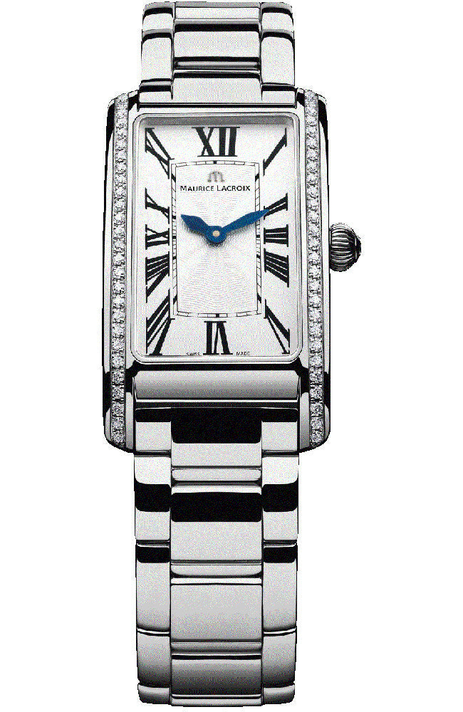 Maurice Lacroix Fiaba Diamonds White Dial Silver Steel Strap Watch for Women - FA2164-SD532-118 Watches Maurice Lacroix   
