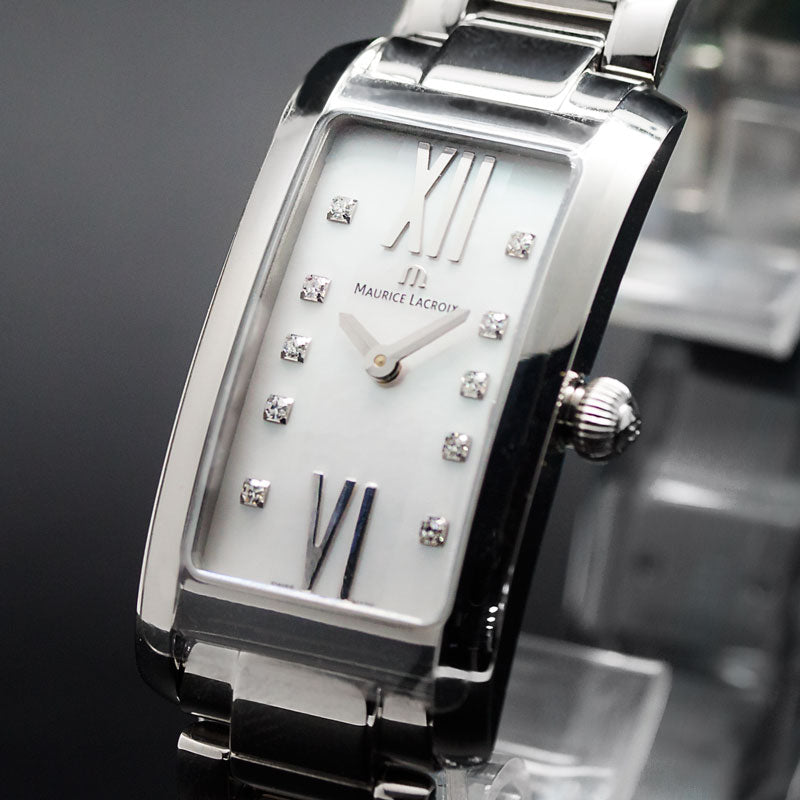 Maurice Lacroix Fiaba Mother of Pearl Dial Silver Steel Strap Watch for Women - FA2164-SS002-170 Watches Maurice Lacroix   