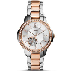 Fossil Architect Automatic Silver Dial Two Tone Steel Strap Watch for Women - ME3058 Watches Fossil   
