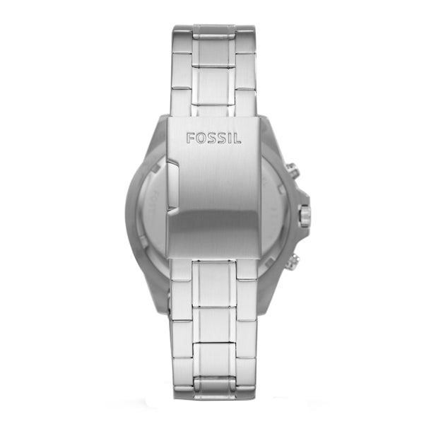 Fossil Garrett Chronograph Blue Dial Silver Steel Strap Watch for Men - FS5623 Watches Fossil   