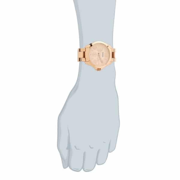 Fossil Cecile Rose Gold Dial Rose Gold Steel Strap Watch for Women - AM4511 Watches Fossil   