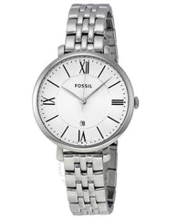 Fossil Jacqueline White Dial Silver Steel Strap Watch for Women - ES3433 Watches Fossil   