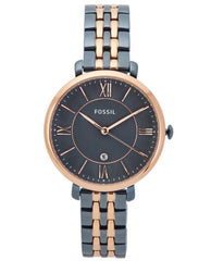 Fossil Jaqueline Grey Dial Two Tone Steel Strap Watch for Women - ES4321 Watches Fossil   