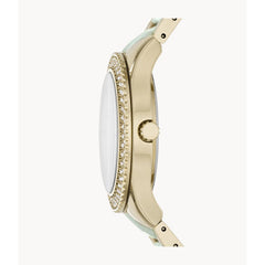 Fossil Stella Multifunction Gold Dial Two Tone Steel Strap Watch for Women - ES4757 Watches Fossil   