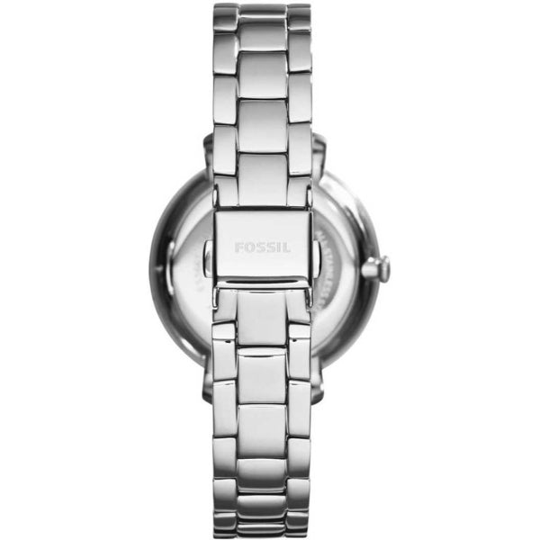 Fossil Jacqueline Silver Dial Silver Steel Strap Watch for Women - ES3664 Watches Fossil   