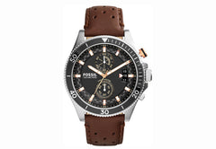 Fossil Wakefield Black Dial Brown Leather Strap Watch for Men - CH2944 Watches Fossil   