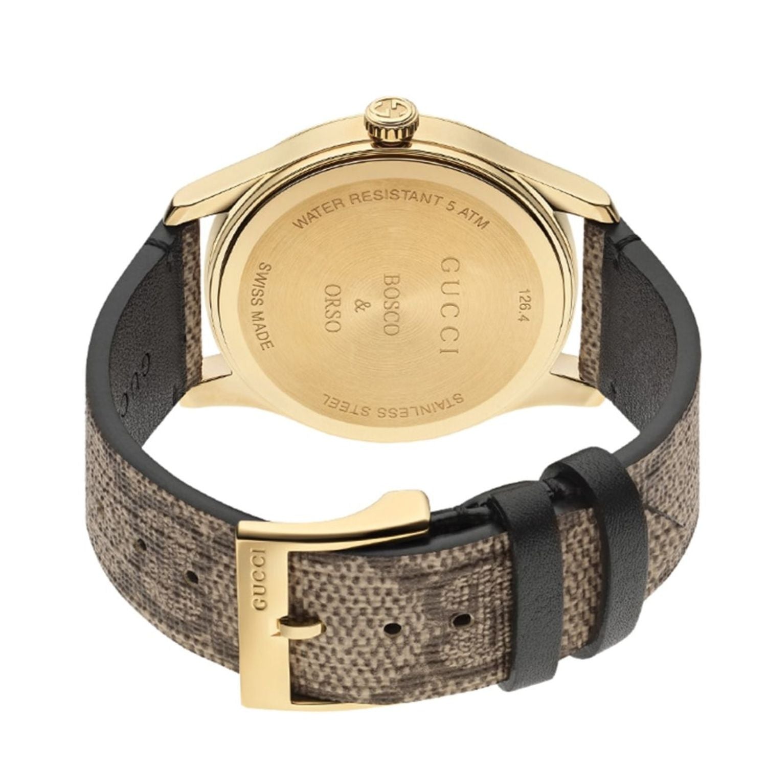 Gucci G Timeless Brown Dial Brown Leather Strap Watch For Women - YA1264056 Watches Gucci   