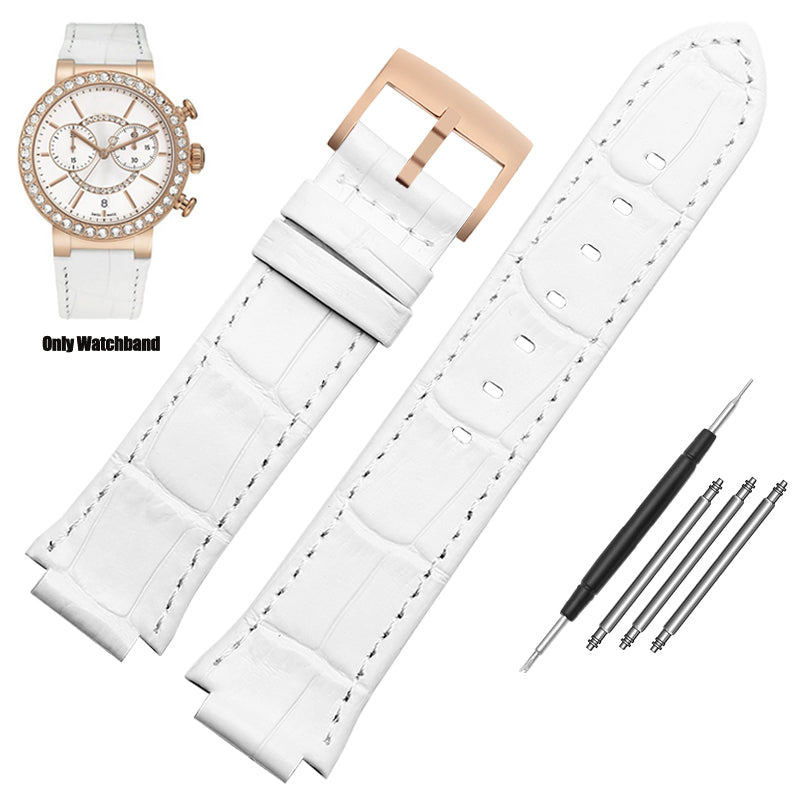 Swarovski Citra Sphere Chrono White Dial White Leather Strap Watch for Women - 5080602 Watches Swarovski   