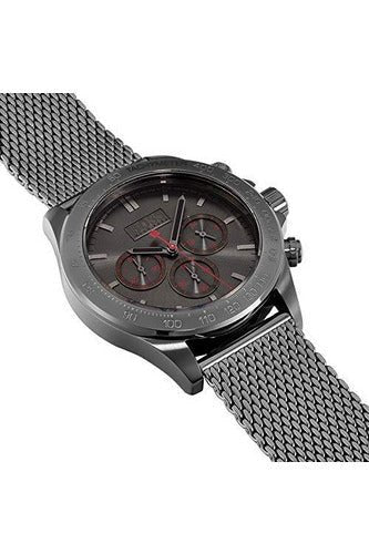 Hugo Boss Ikon Grey Dial Grey Mesh Bracelet Watch for Men - 1513443 Watches Hugo Boss   