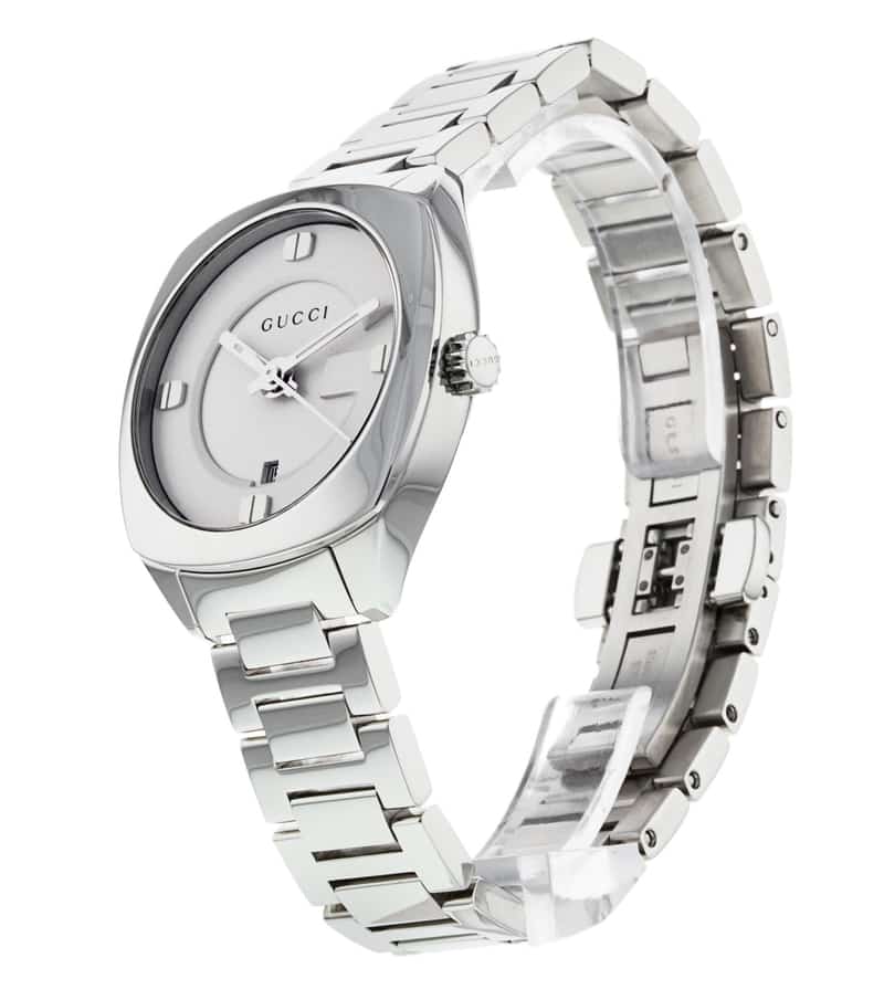 Gucci GG2570 White Dial Silver Steel Strap Watch For Women - YA142502 Watches Gucci   