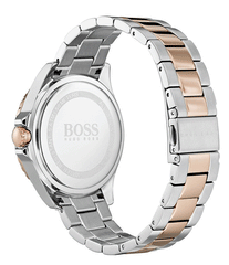 Hugo Boss Hera Chronograph Silver Dial Two Tone Steel Strap Watch for Women -1502446 Watches Hugo Boss   
