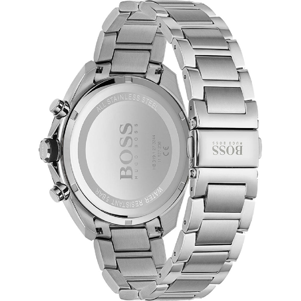 Hugo Boss Montre Distinct Black Dial Silver Steel Strap Watch for Men - 1513857 Watches Hugo Boss   