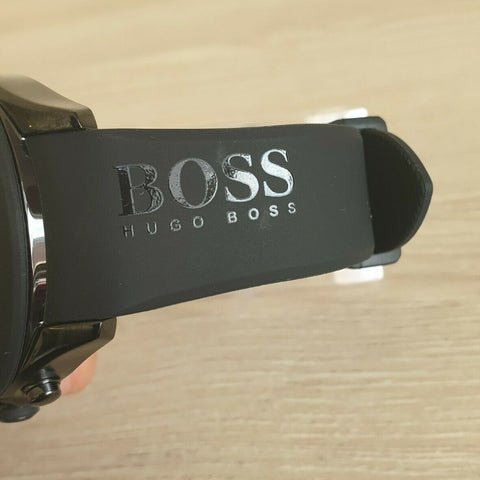 Hugo Boss Velocity Black Dial Black Rubber Strap Watch for Men - 1513720 Watches Hugo Boss   