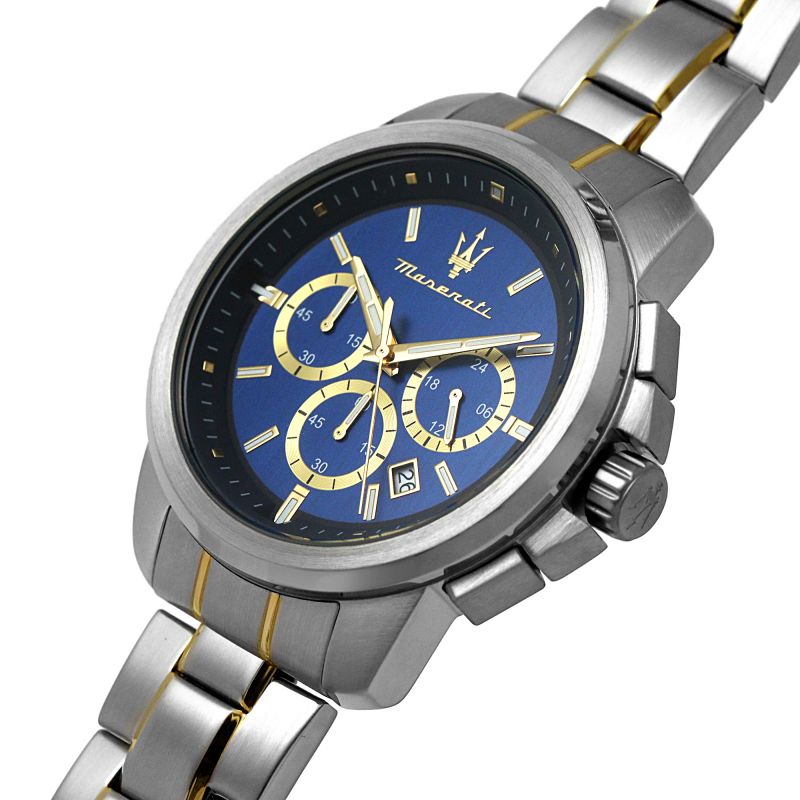 Maserati Successo 44mm Chronograph Quartz Blue Dial Watch For Men - R8873621016 Watches Maserati   