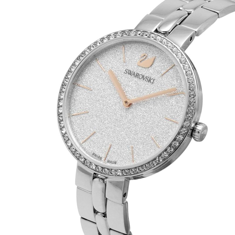 Swarovski Cosmopolitan Diamond Powder Silver Dial Silver Steel Strap Watch for Women - 5517807 Watches Swarovski   