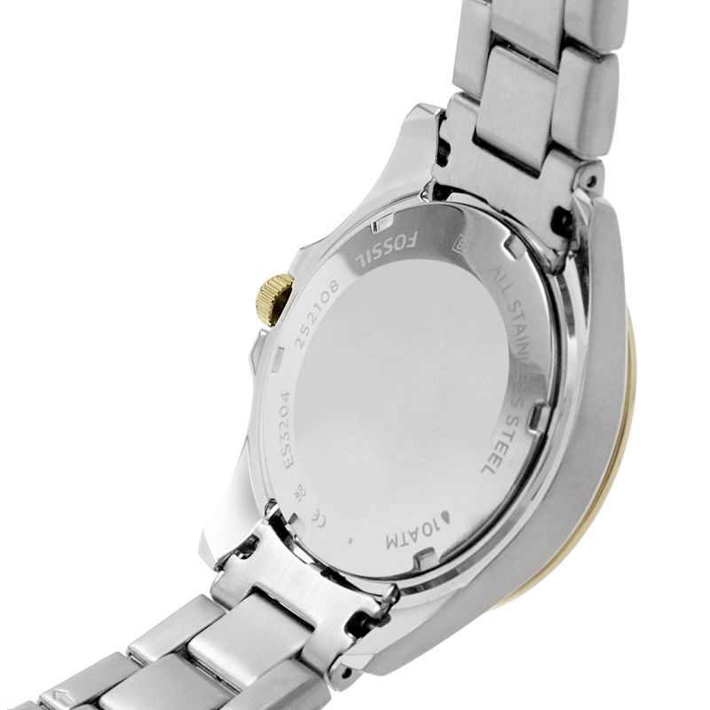 Fossil Riley White Dial Two Tone Steel Strap Watch for Women - ES3204 Watches Fossil   