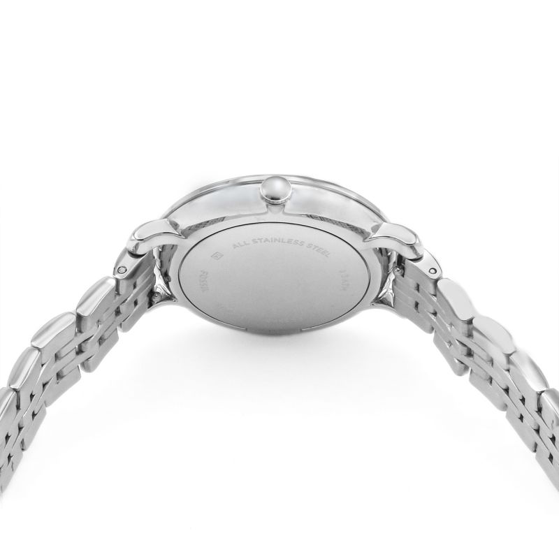 Fossil Jacqueline White Dial Silver Steel Strap Watch for Women - ES3545 Watches Fossil   