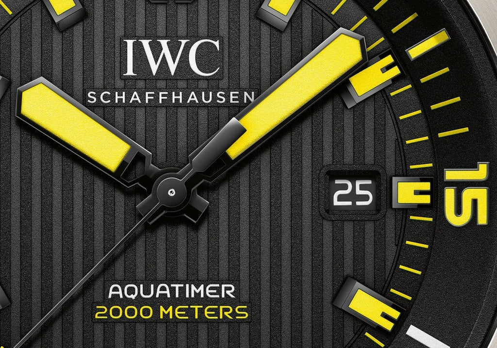 IWC Aquatimer Automatic 2000 Black Dial Black Rubber Strap Watch For Men - IW358001