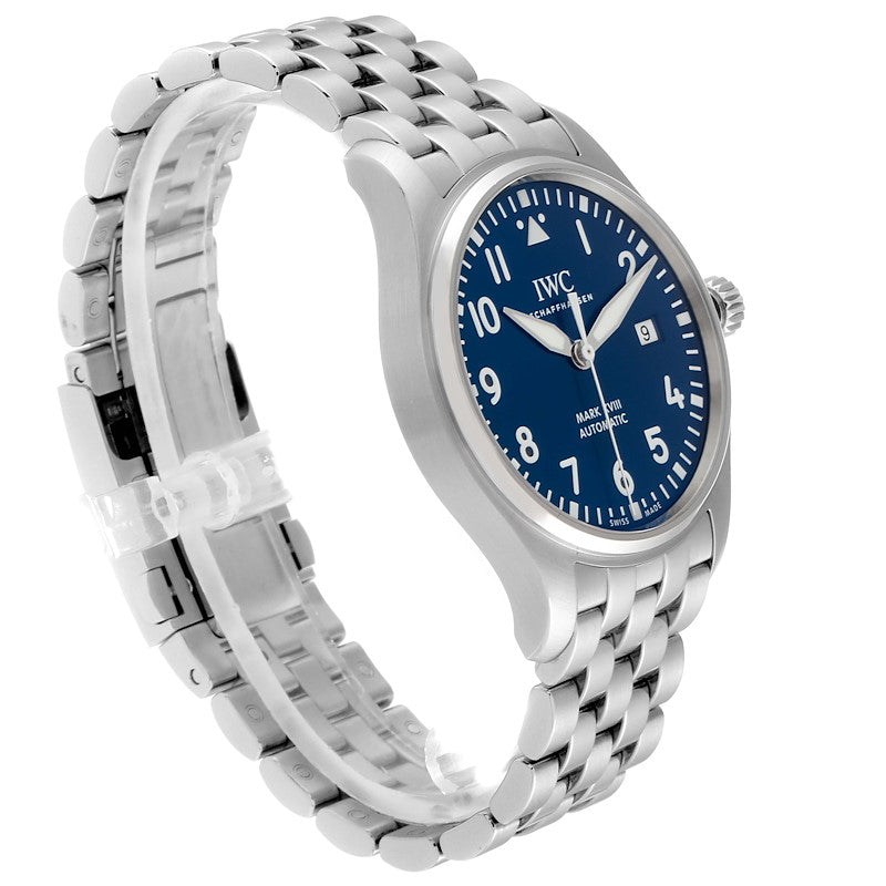 IWC Le Petit Prince XVIII Edition Blue Dial Silver Steel Strap Watch For Men - IW327014