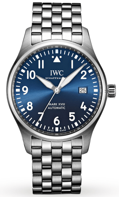 IWC Le Petit Prince XVIII Edition Blue Dial Silver Steel Strap Watch For Men - IW327014