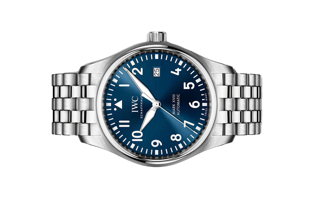 IWC Le Petit Prince XVIII Edition Blue Dial Silver Steel Strap Watch For Men - IW327014