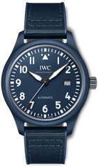 IWC Pilot’s Watch Automatic "Laureus Sport For Good" Edition Blue Dial Blue Nylon Strap Watch For Men - IW328101