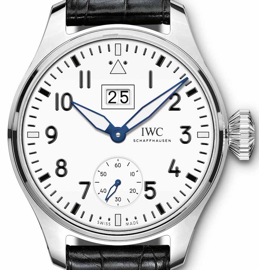 IWC Pilot’s Watch Chronograph Edition “150 Years” White Dial Black Leather Strap Watch For Men - IW377725