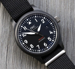 IWC Pilot's Watch Chronograph Top Gun Edition Black Dial Black Nylon Strap Watch For Men - IW326901