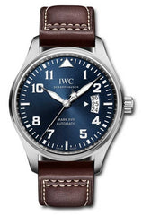 IWC Pilot's Watch Mark XVII Edition Le Petit Prince Blue Dial Brown Leather Strap Watch For Men - IW326506