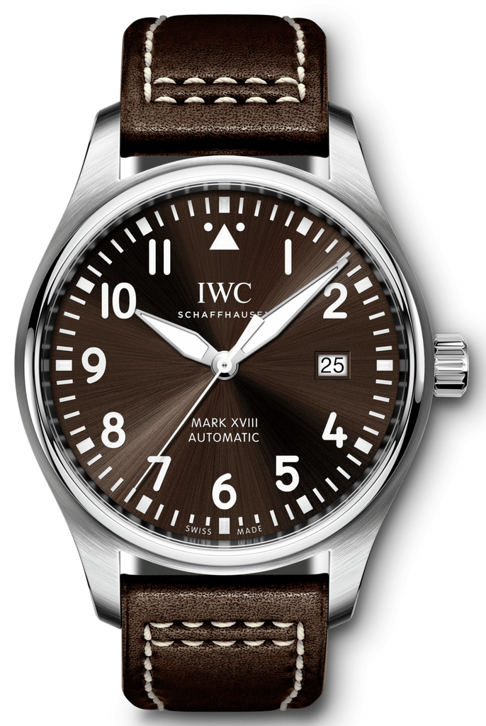 IWC Pilot's Watch Mark XVII Edition "Antoine De Saint Exupery" Brown Dial Brown Leather Strap Watch For Men - IW327003