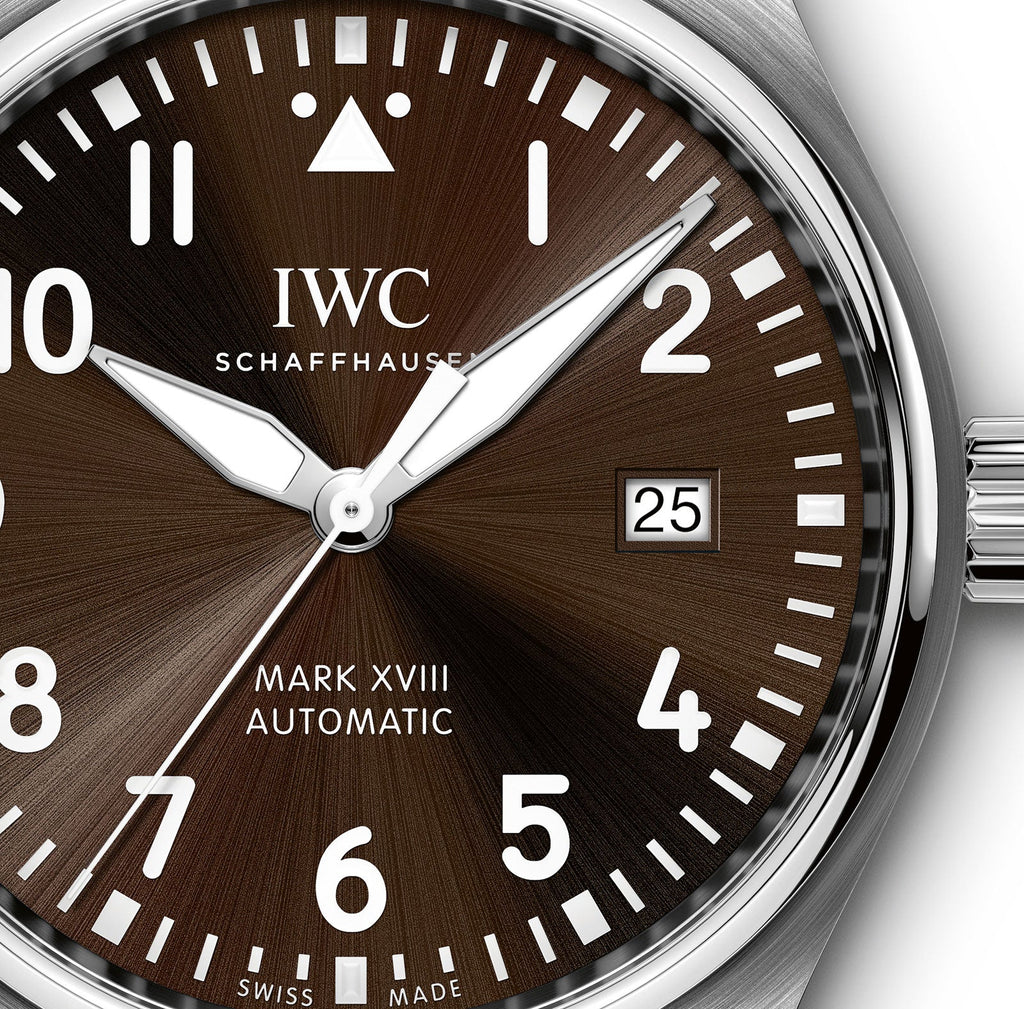 IWC Pilot's Watch Mark XVII Edition "Antoine De Saint Exupery" Brown Dial Brown Leather Strap Watch For Men - IW327003