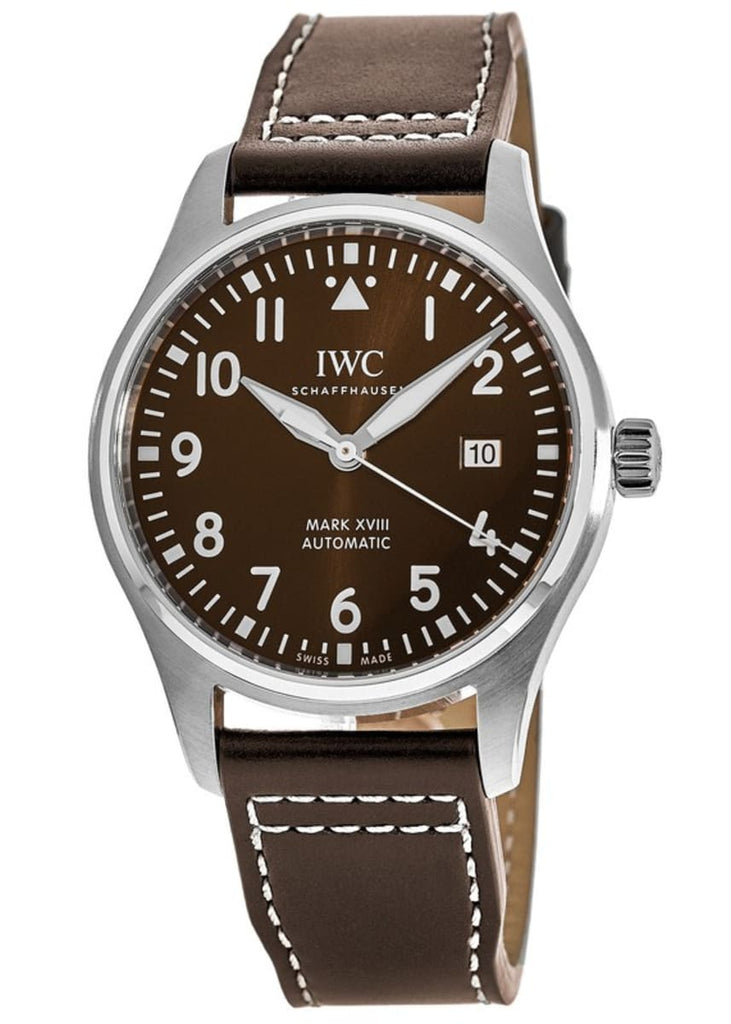 IWC Pilot's Watch Mark XVII Edition "Antoine De Saint Exupery" Brown Dial Brown Leather Strap Watch For Men - IW327003