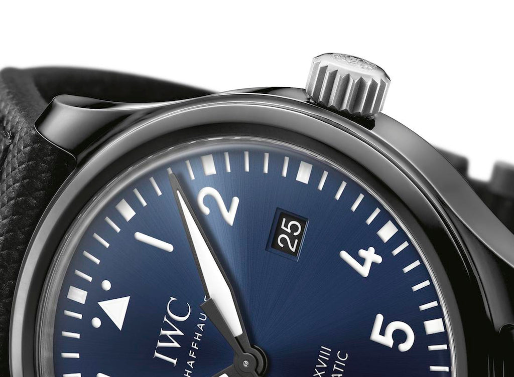 IWC Pilot’s Watch Mark XVIII Edition “Laureus Sport For Good Foundation" Blue Dial Black Nylon Strap Watch For Men - IW324703