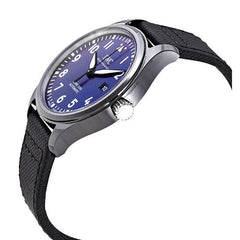 IWC Pilot’s Watch Mark XVIII Edition “Laureus Sport For Good Foundation" Blue Dial Black Nylon Strap Watch For Men - IW324703