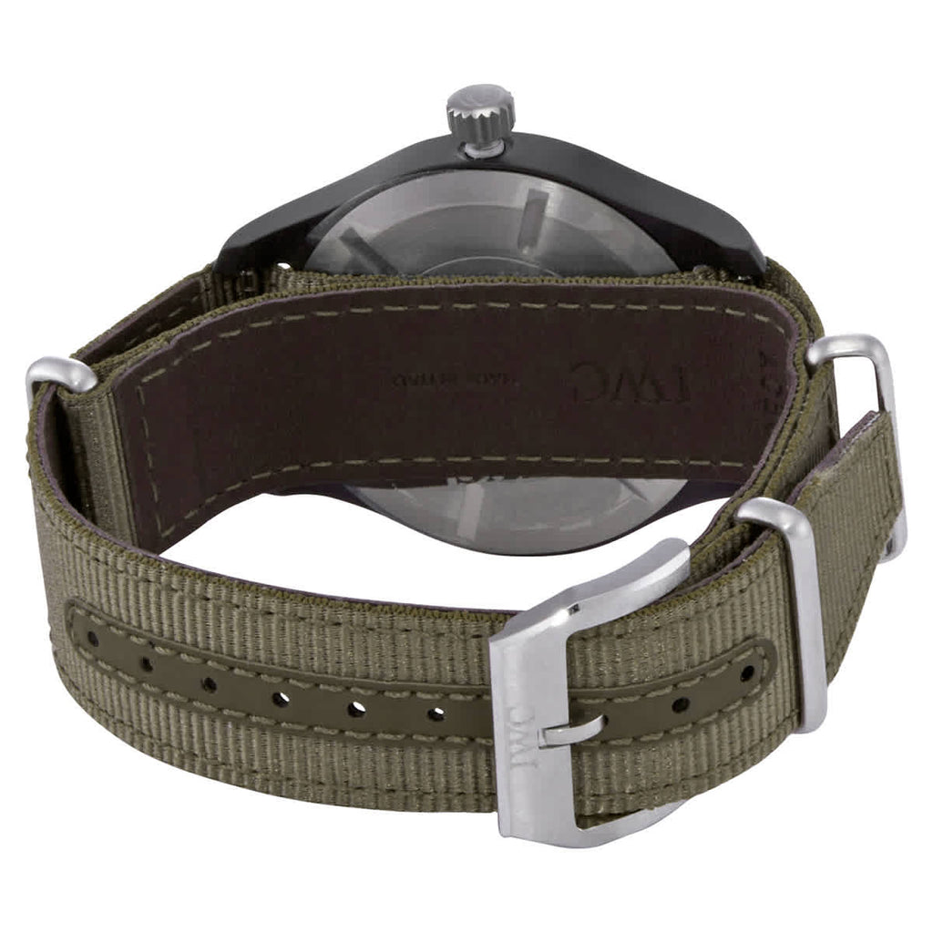 IWC Pilot’s Watch Mark XVIII Top Gun Edition “SFTI” Black Dial Green Nylon Strap Watch For Men - IW324712