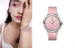 IWC Portofino Automatic Pink Dial Pink Leather Strap Watch For Women - IW357417