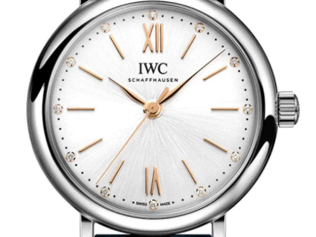 IWC Portofino Automatic Silver Dial Brown Leather Strap Watch For Women - IW357403