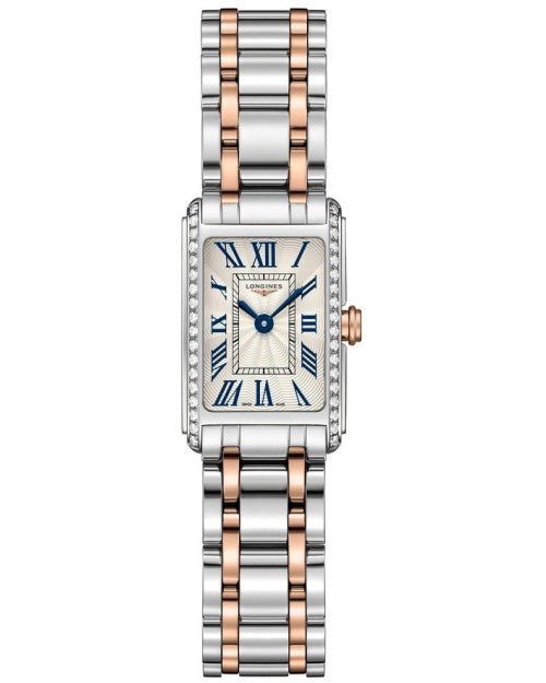 Longines Dolcevita Diamond White Dial Two Tone Steel Strap Watch for Women - L5.258.5.79.7 Watches Longines   