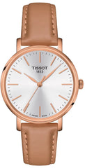 Tissot Everytime Lady Rose Gold Plated Leather Strap Watch for Women - T143.210.36.011.00 Watches Tissot   