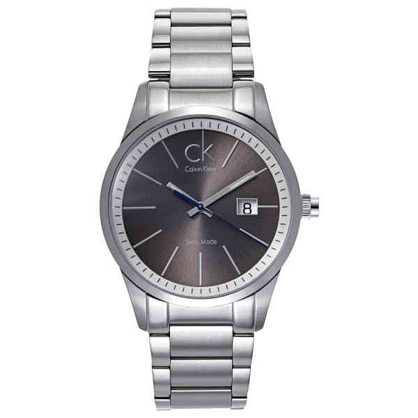 Calvin Klein Bold Black Dial Silver Steel Strap Watch for Men - K2246107 Watches Calvin Klein   