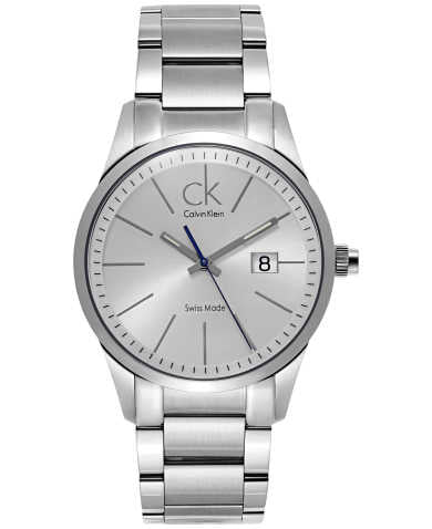 Calvin Klein Bold Silver Dial Silver Steel Strap Watch for Men - K2246120 Watches Calvin Klein   