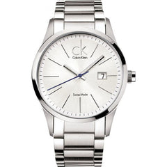 Calvin Klein Bold Silver Dial Silver Steel Strap Watch for Men - K2246120 Watches Calvin Klein   