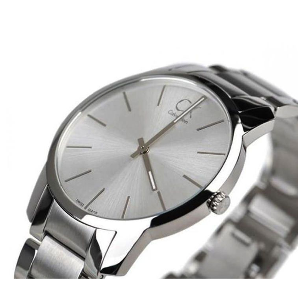 Calvin Klein City Silver Dial Silver Steel Strap Watch for Women - K2G23126 Watches Calvin Klein   